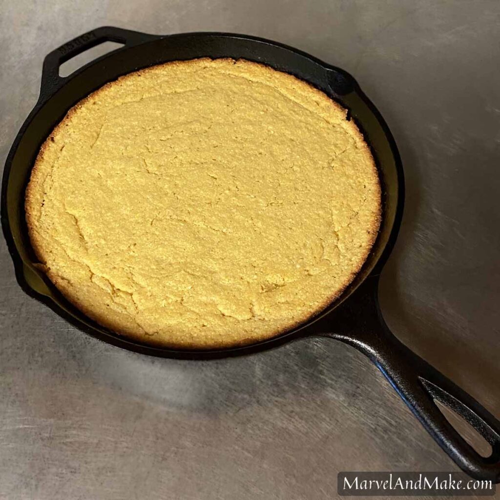 Southern Skillet Cornbread - A Pinch of Healthy