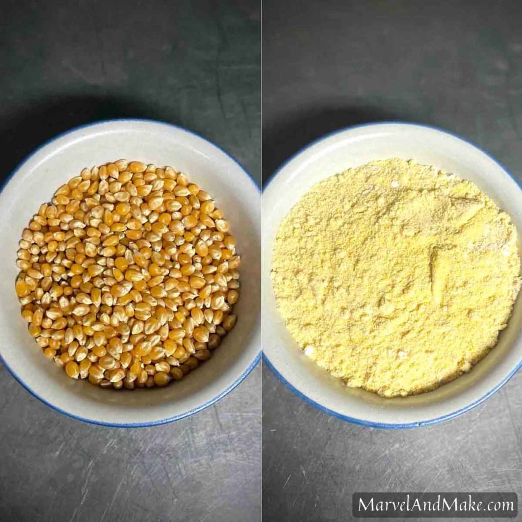 Popcorn and corn flour Whole Grain Southern Sweet Cornbread by Marvel & Make at marvelandmake.com