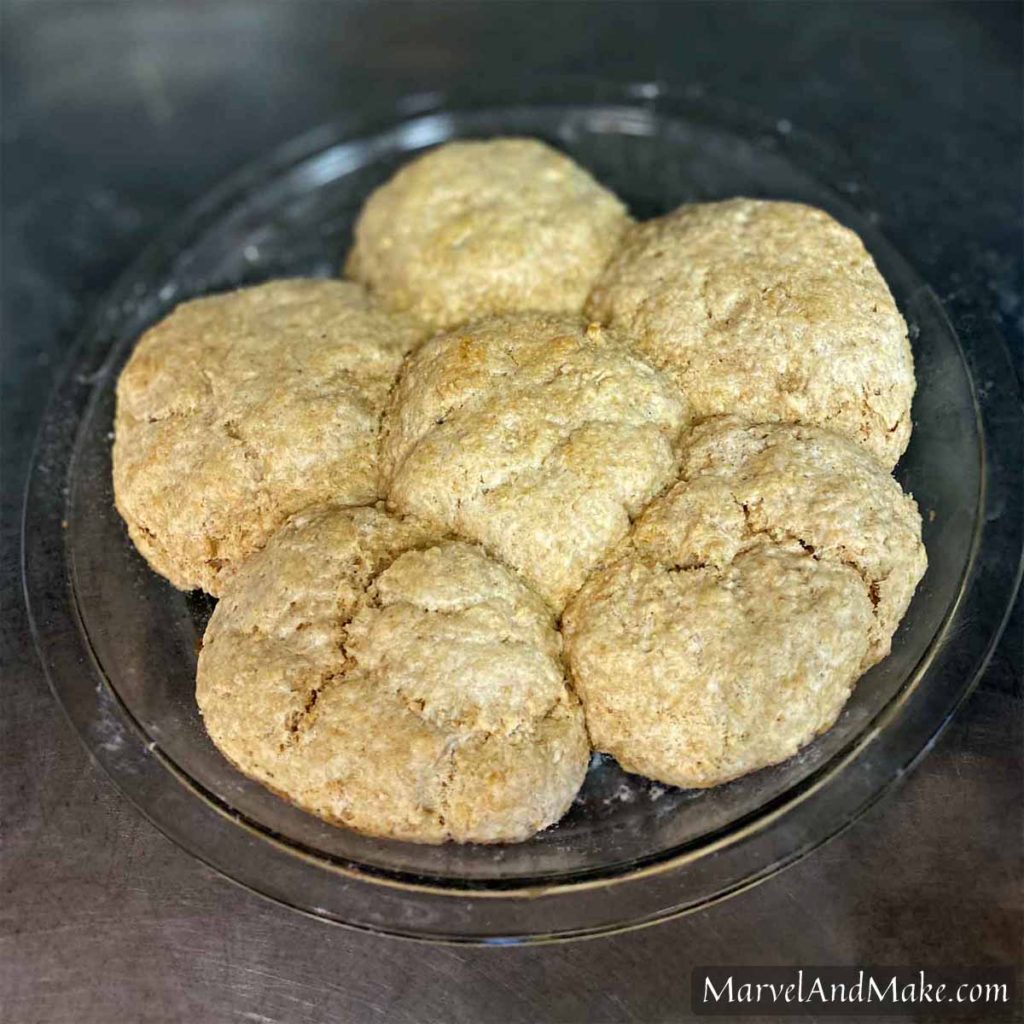 Whole Grain Buttermilk Biscuits from Marvel & Make at marvelandmake.com