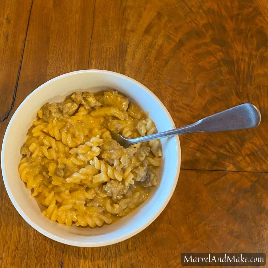 Hamburger Casserole by Marvel & Make at marvelandmake.com