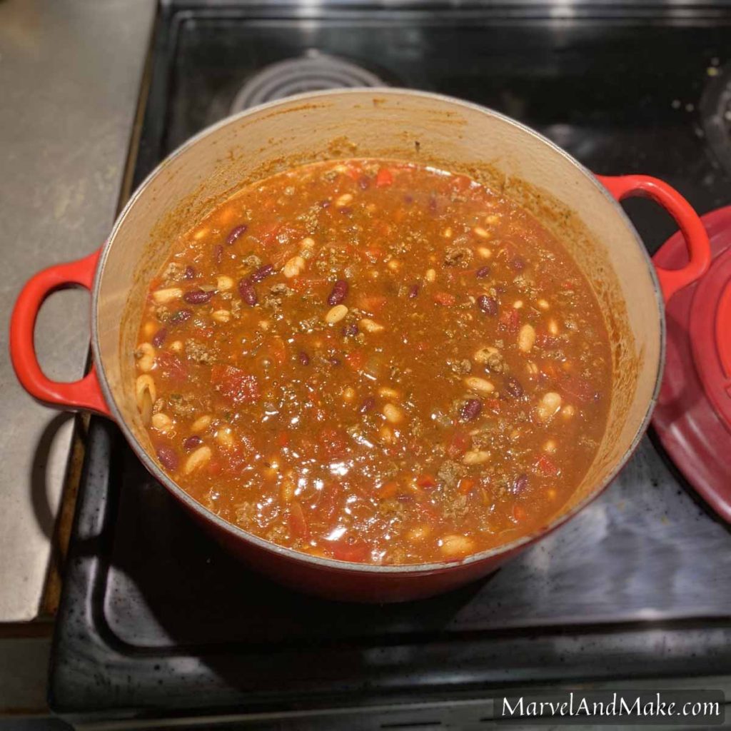 Classic Chili for the beginner cook from Marvel & Make and marvelandmake.com