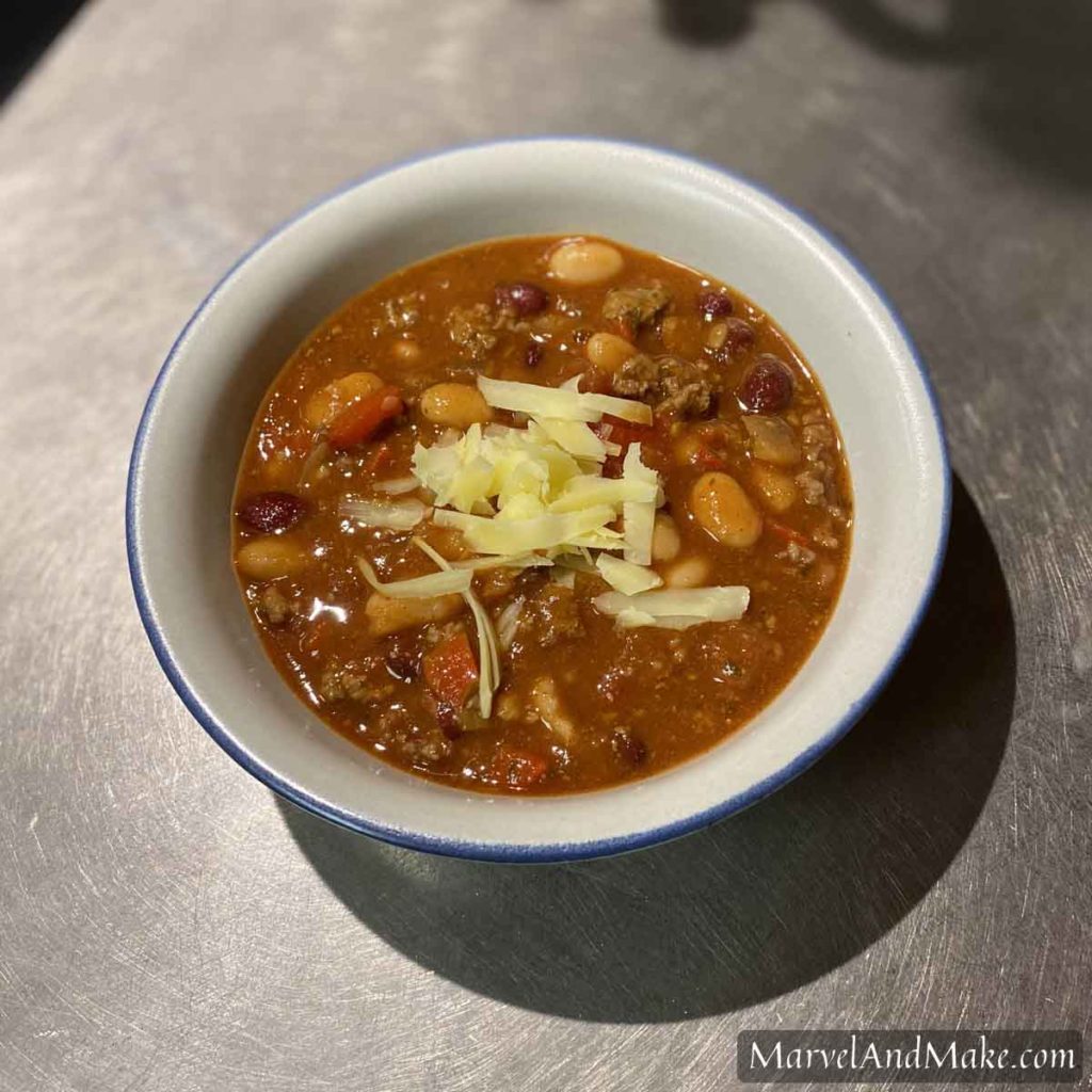 Classic Chili for the beginner cook from Marvel & Make and marvelandmake.com