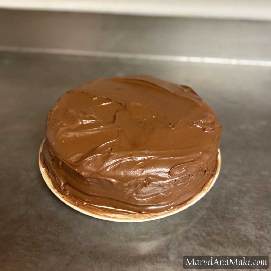 Double Chocolate Cake with fresh milled whole grains from Marvel & Make at marvelandmake.com