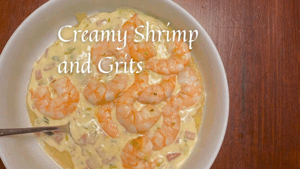Creamy Shrimp and Grits by Marvel & Make at marvelandmake.com
