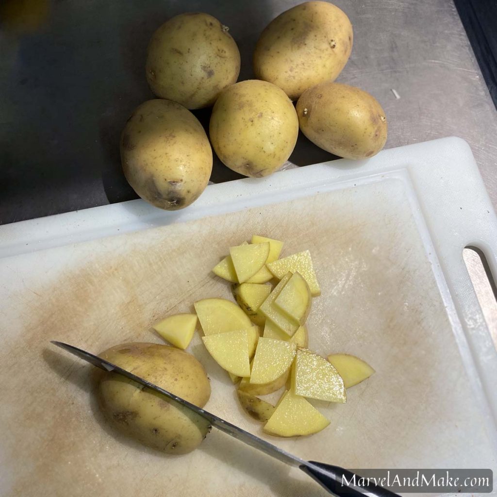 Nourishing Potato Soup by Marvel & Make at marvelandmake.com