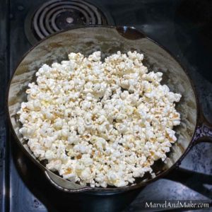 Stovetop popcorn by Marvel & Make at marvelandmake.com