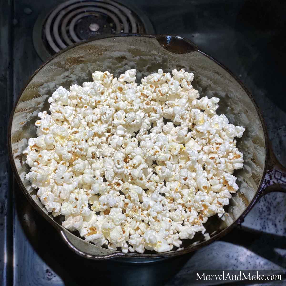 Perfect Stovetop Popcorn {VIDEO} - by Sweet Potato Soul