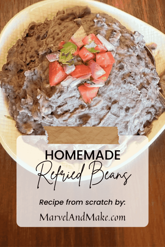 Refried Beans by Marvel & Make at marvelandmake.com