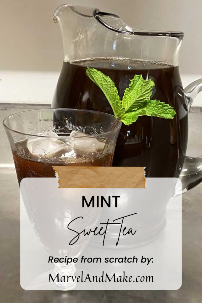 Mint Sweet Tea by Marvel & Make at marvelandmake.com