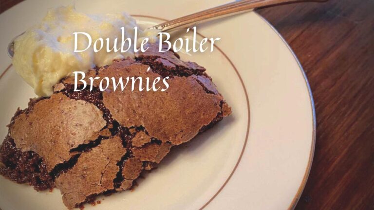 Double Boiler Brownies by Marvel & Make at marvelandmake.com