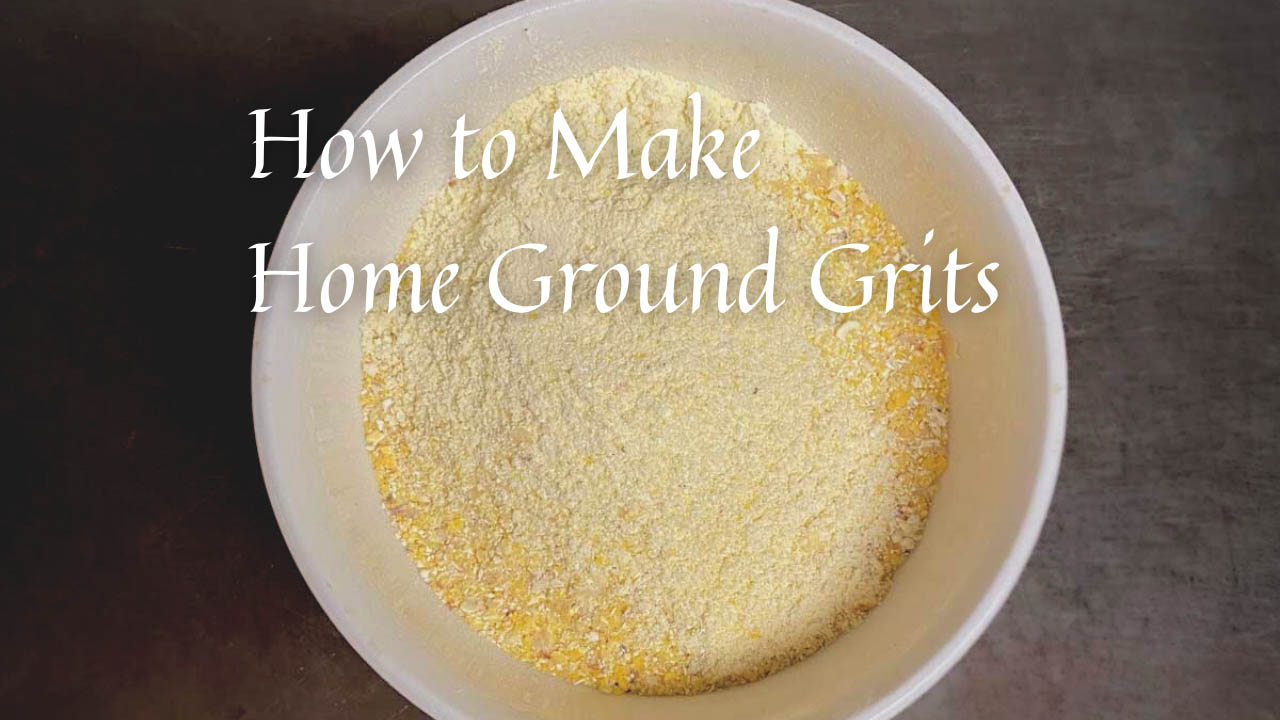 How to make home ground grits from whole dried corn kernels from Marvel & Make at marvelandmake.com
