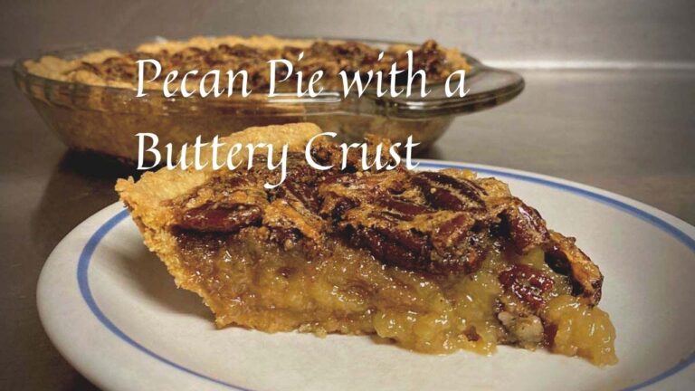 Pecan Pie with a Buttery Crust made from Homemade Flour from Marvel & Make at marvelandmake.com