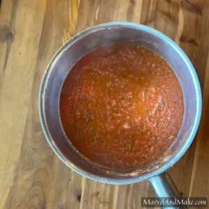 Homemade Pizza Tomato Sauce by Marvel & Make at Marvelandmake.com