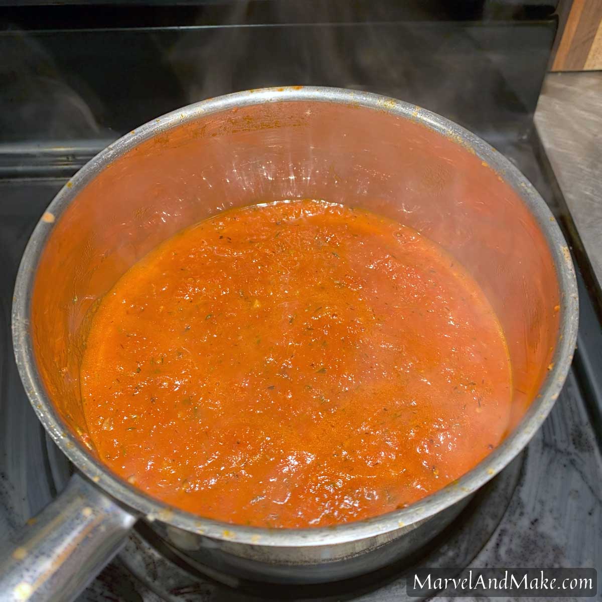 Homemade Pizza Tomato Sauce - Marvel & Make