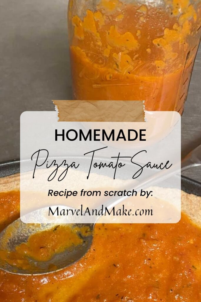 Homemade Pizza Tomato Sauce by Marvel & Make at Marvelandmake.com