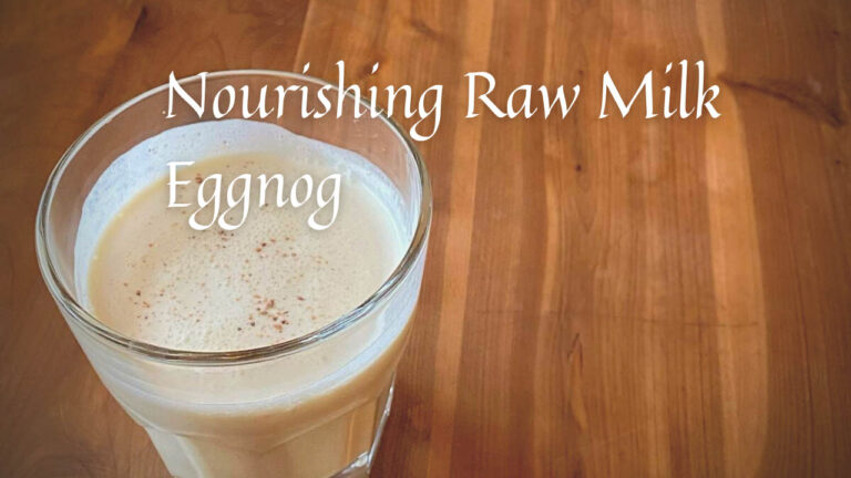 Nourishing Raw Milk Eggnog by Marvel & Make at Marvelandmake.com
