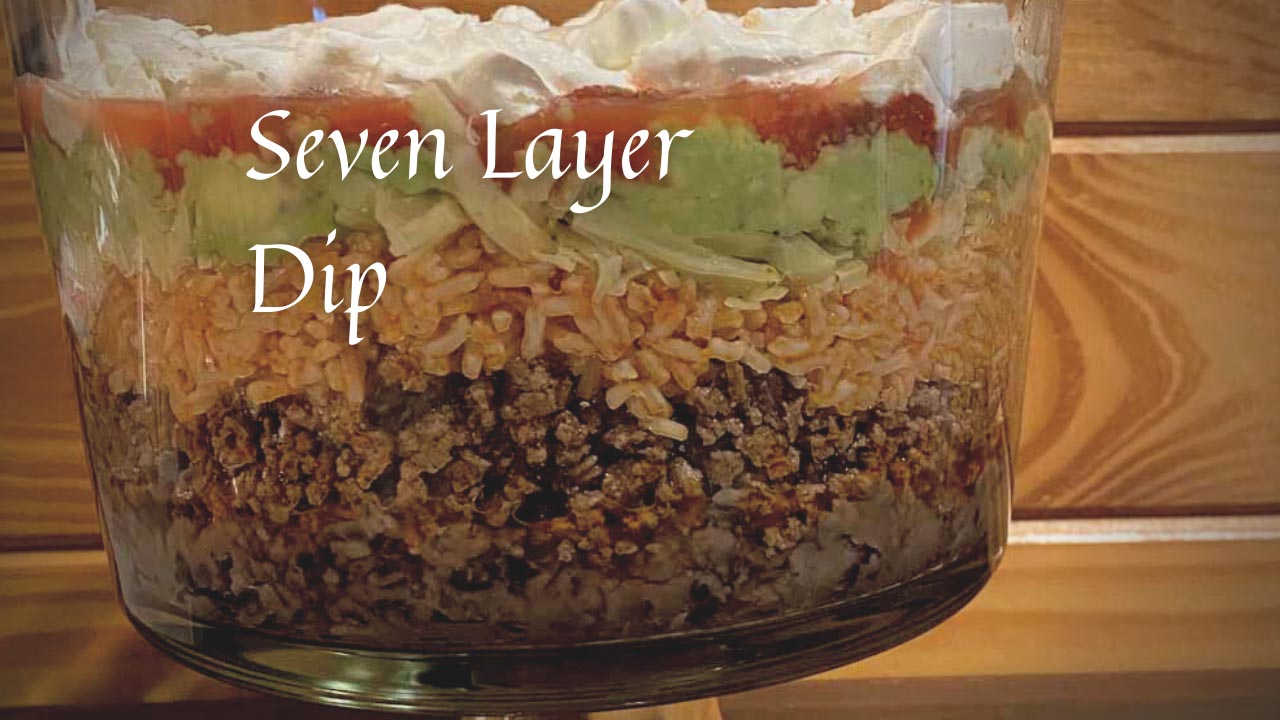 Seven Layer Taco Bean Dip from Marvel & Make at marvelandmake.com