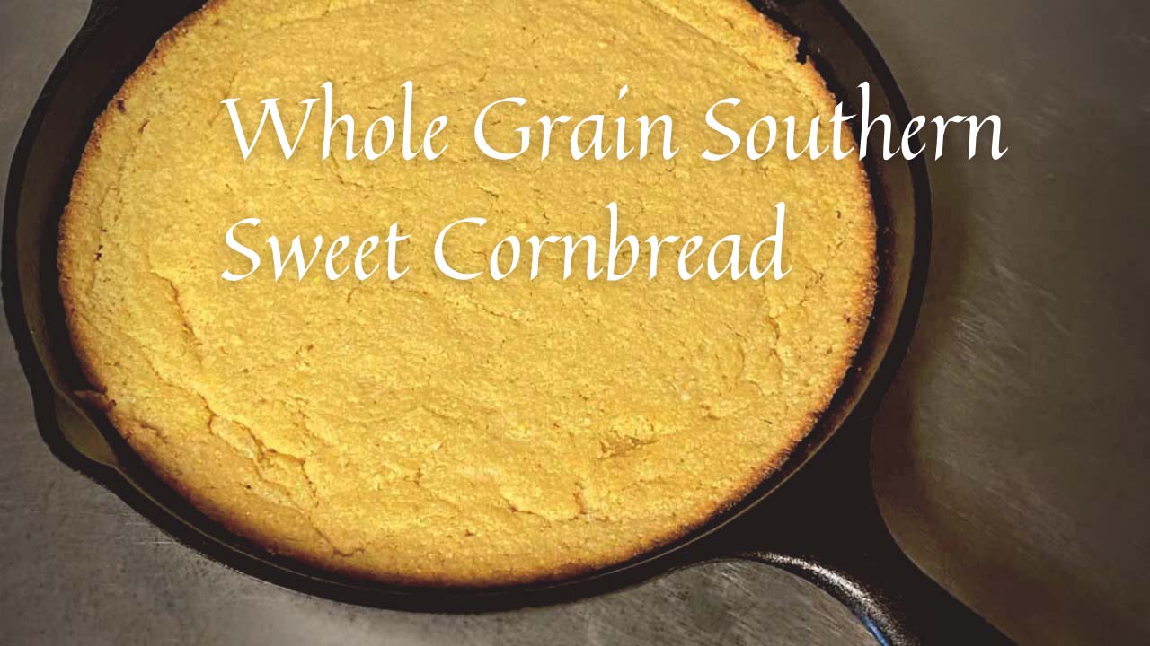 Whole Grain Southern Sweet Cornbread by Marvel & Make at marvelandmake.com