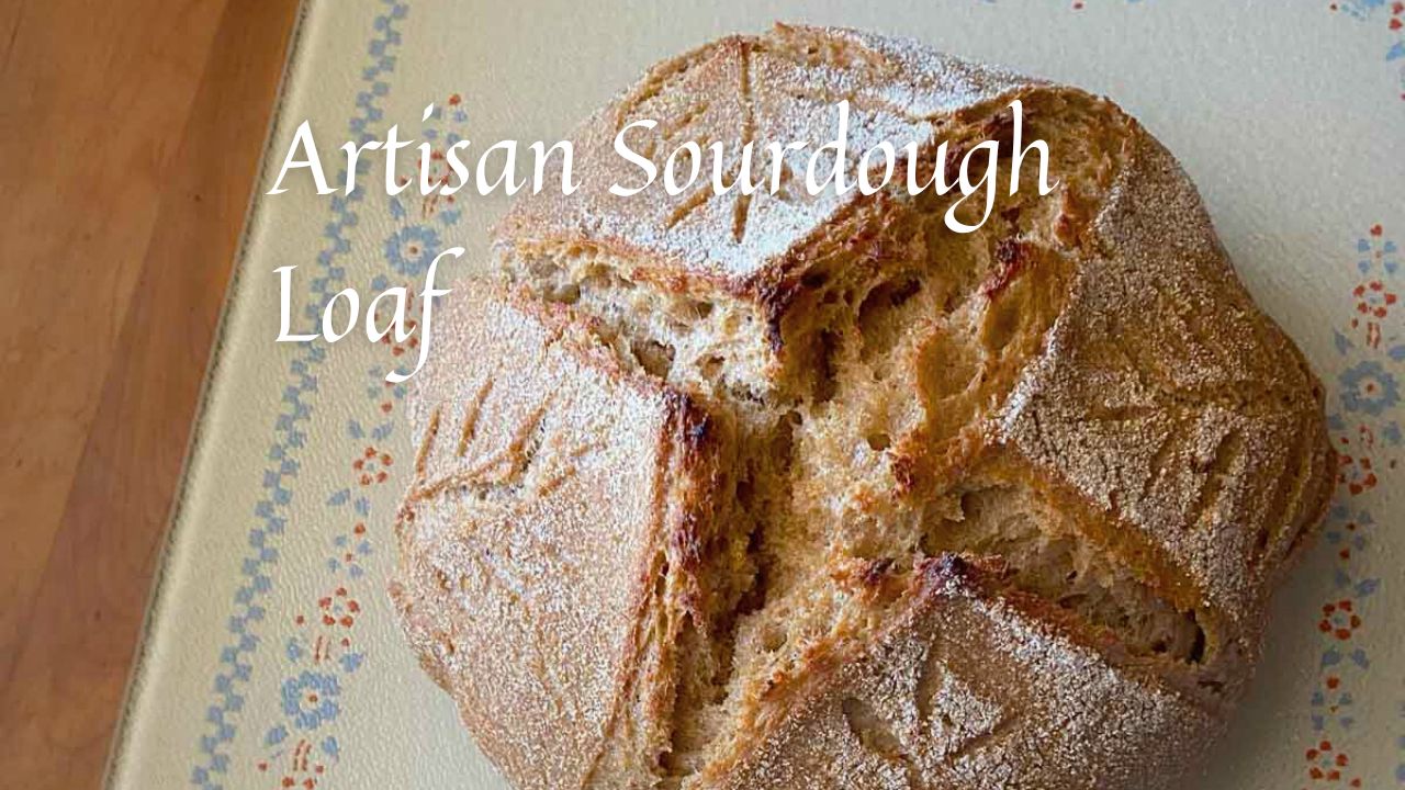 Artisan Sourdough Bread with Fresh Milled Wheat by Marvel & Make at Marvelandmake.com