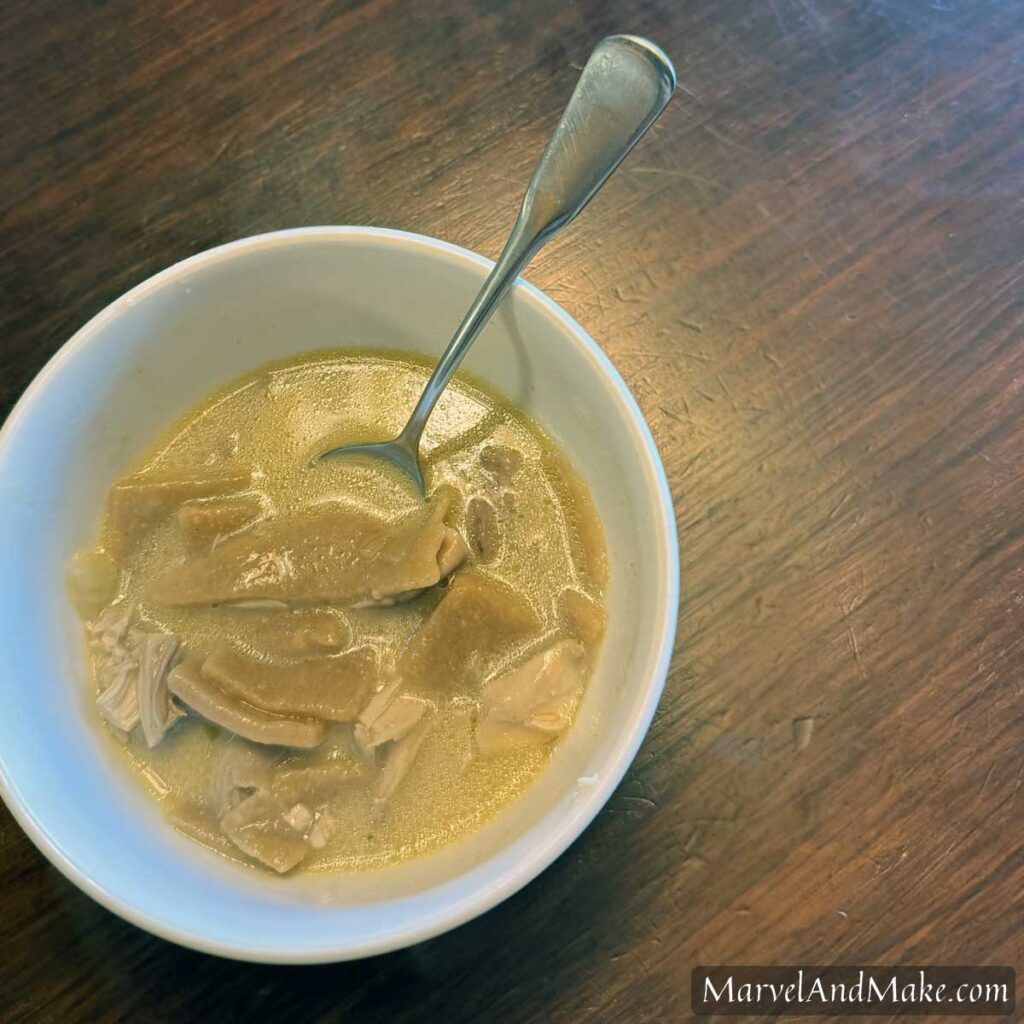 Homemade Chicken and Dumplings from Marvel and Make