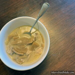 Homemade Chicken and Dumplings from Marvel and Make