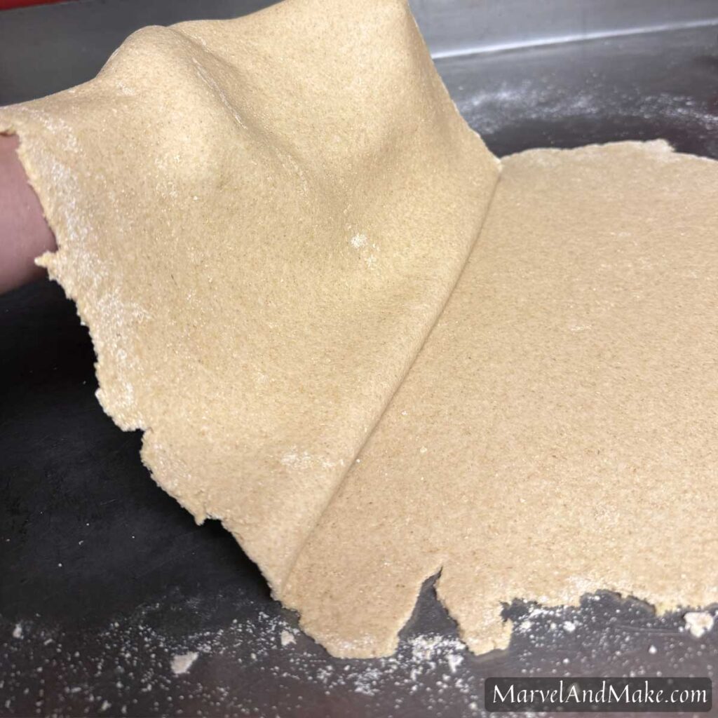 How thin you want your dumplings for Homemade Chicken and Dumplings from Marvel and Make